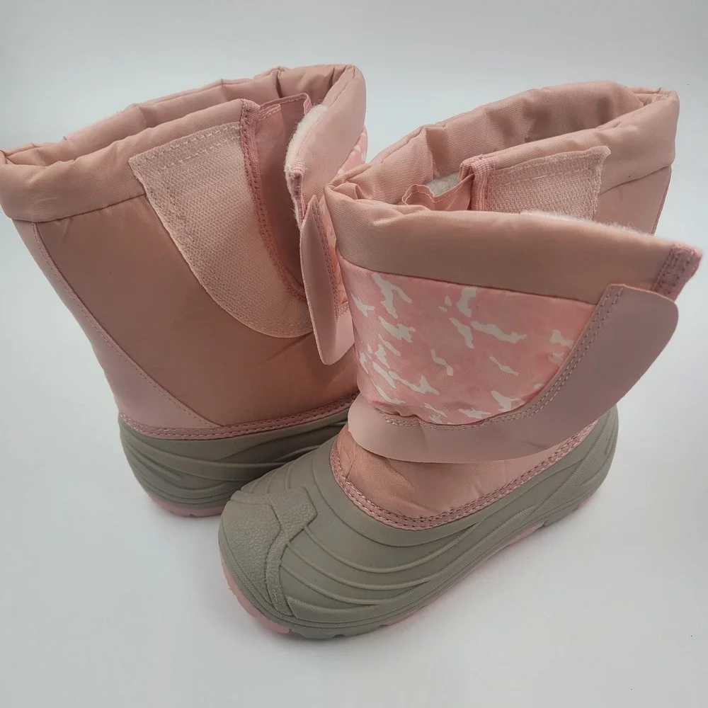 NEW Dream Pairs Snow Boots! Anti-Slip, Water Resistant Pink Beige Size 1
